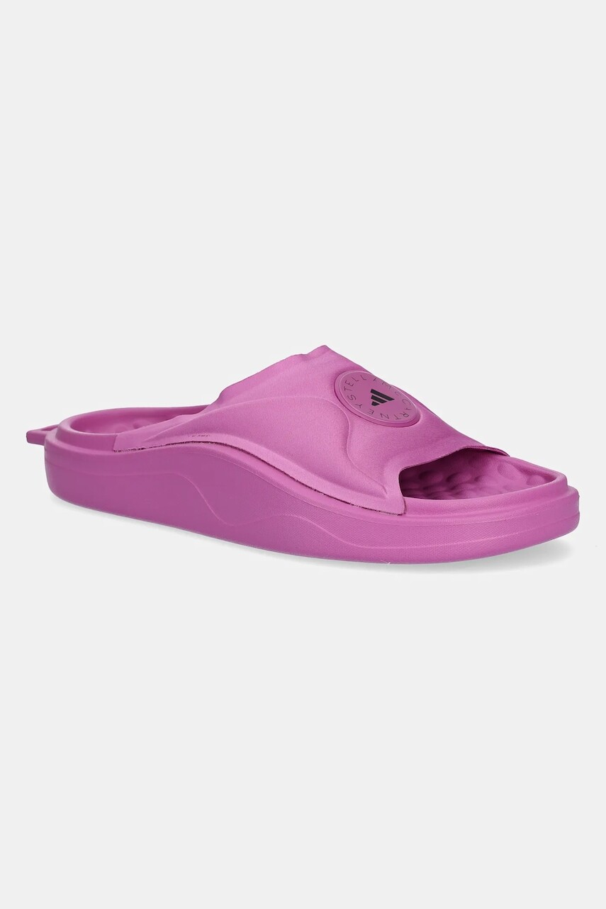 Šľapky adidas by Stella McCartney Slide dámske, ružová farba, JS0266