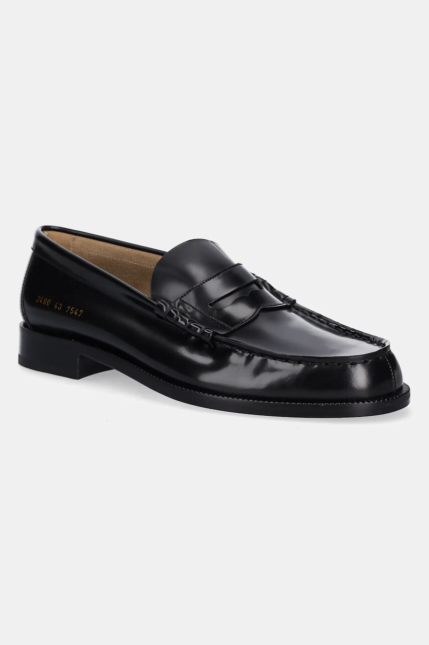 Kožené mokasíny Common Projects Loafer pánske, čierna farba, 2490