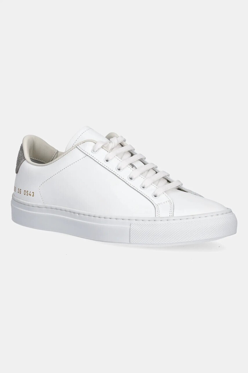 Kožené tenisky Common Projects Retro Classic dámske, biela farba, 6188