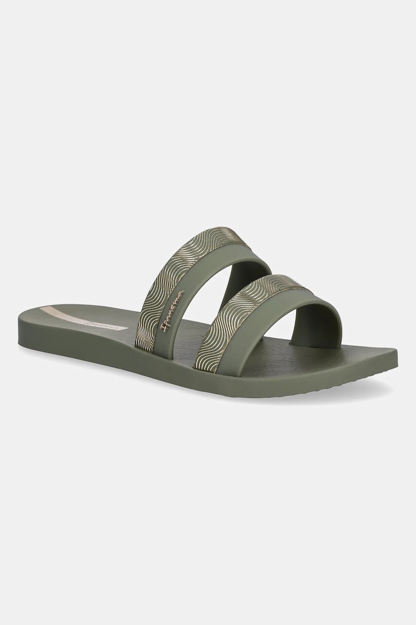 Šľapky Ipanema MESH SLIDE F dámske, zelená farba, 83649-BB783