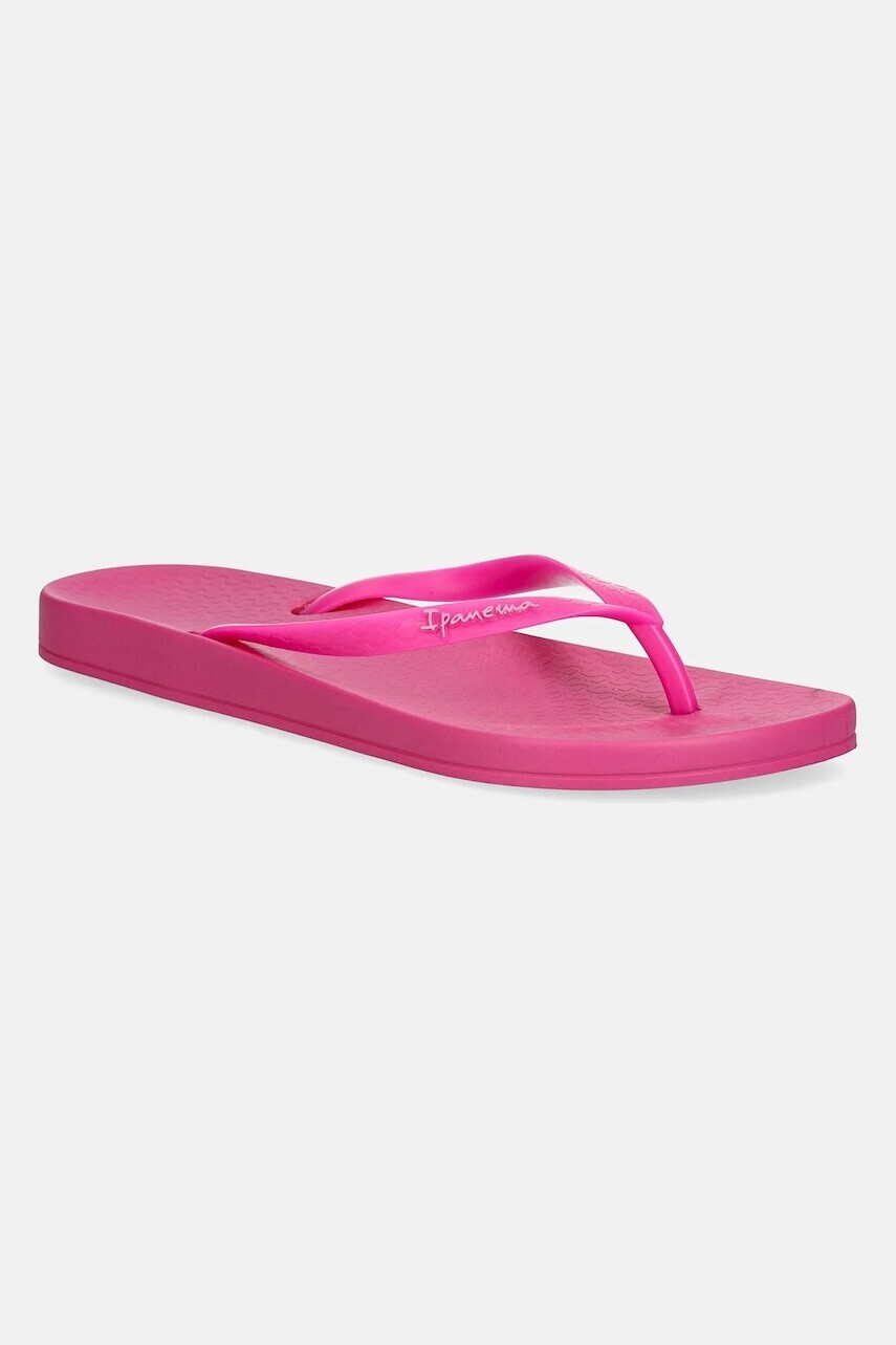 Šľapky Ipanema ANAT COLORS dámske, ružová farba, na plochom podpätku, 82591-BD663