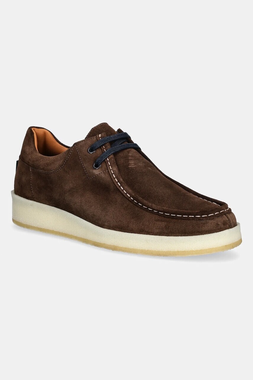 Semišové poltopánky PS Paul Smith Wyld pánske, hnedá farba, M2S-WYL02-PSUE
