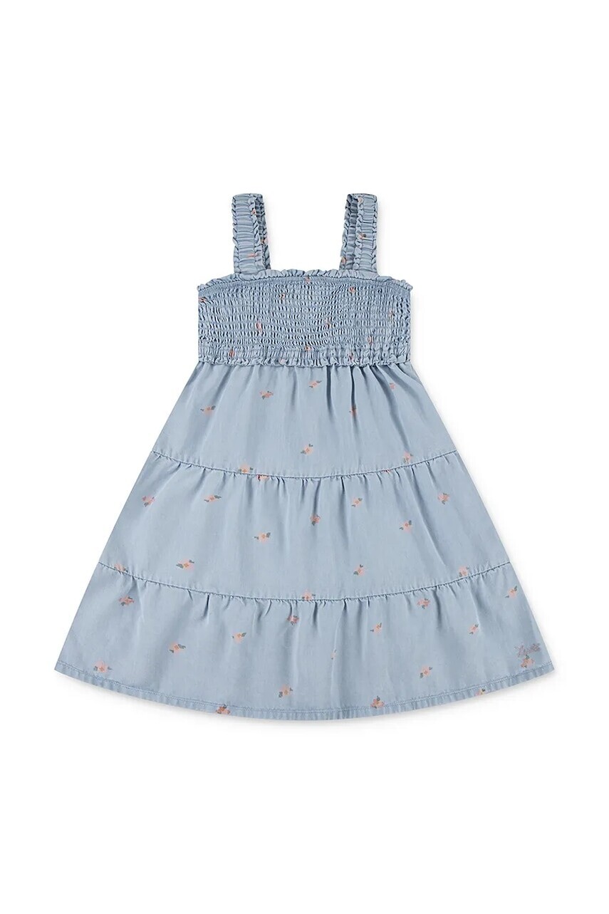 Dievčenské šaty Levi's BABY DOLL SMOCKED DRESS mini, áčkový strih, 3EM227