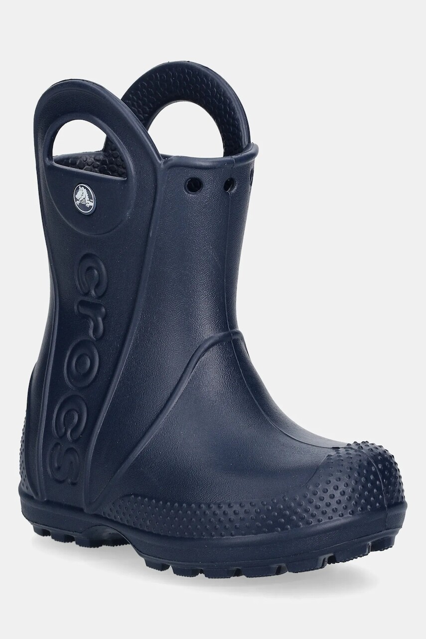 Gumáky Crocs HANDLE IT RAIN BOOT KIDS tmavomodrá farba, 211056