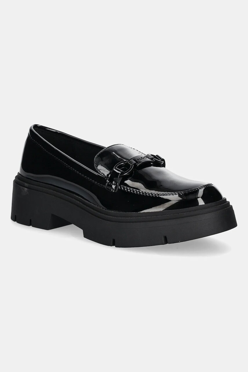 Poltopánky Aldo RONNY dámske, čierna farba, na plochom podpätku, 13912776