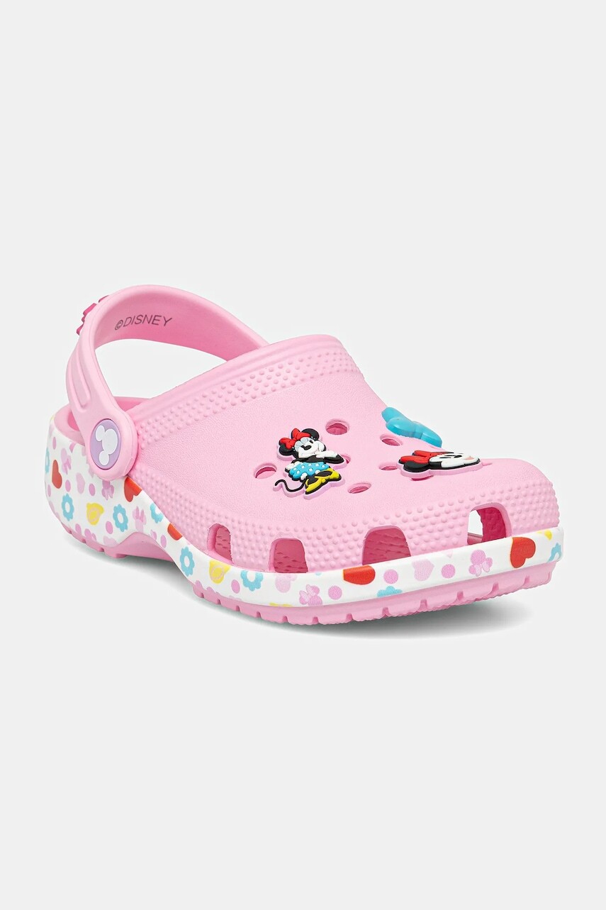 Detské šľapky Crocs CLASSIC MICKEY MINNIE FRIENDS CLOG KIDS ružová farba, 211147
