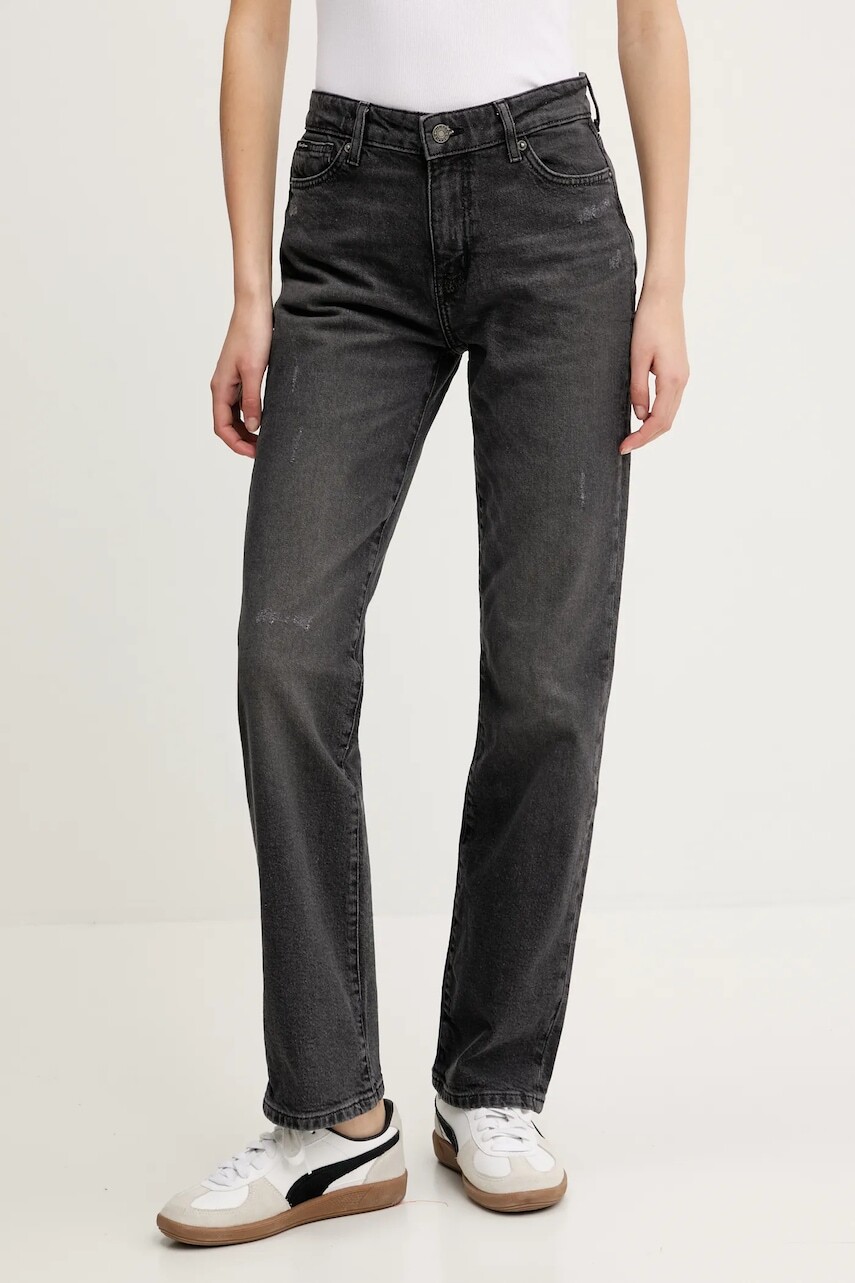 Rifle Guess Jeans dámske, stredne vysoký pás, W5RA98 D5M72