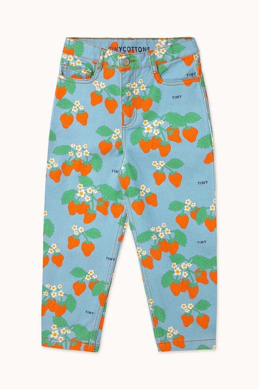 Detské rifle Tinycottons STRAWBERRIES STRAIGHT JEANS SS25-217