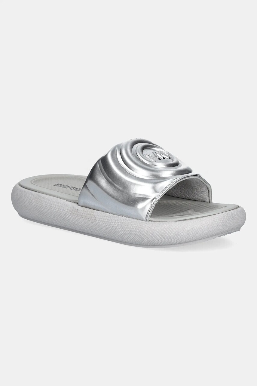 Šľapky Michael Kors RAELYNN MASYN strieborná farba, MK01421040