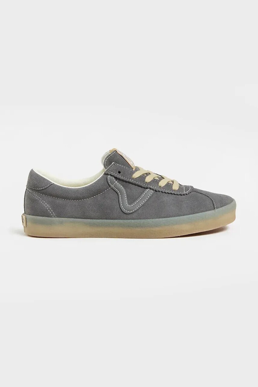 Semišové tenisky Vans Sport Low unisex, šedá farba, VN000D6NPWT1