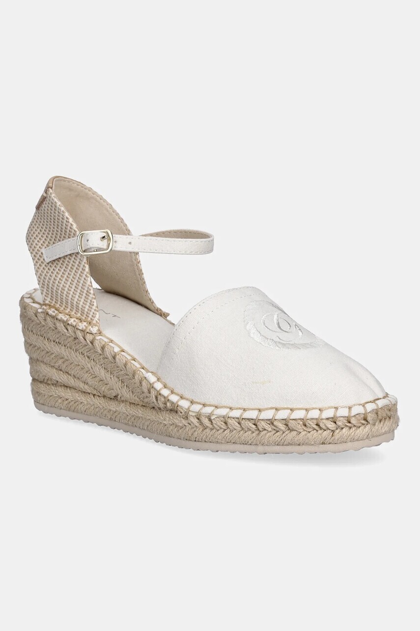 Espadrilky Gant Luliza béžová farba, na kline, 30569947.G20
