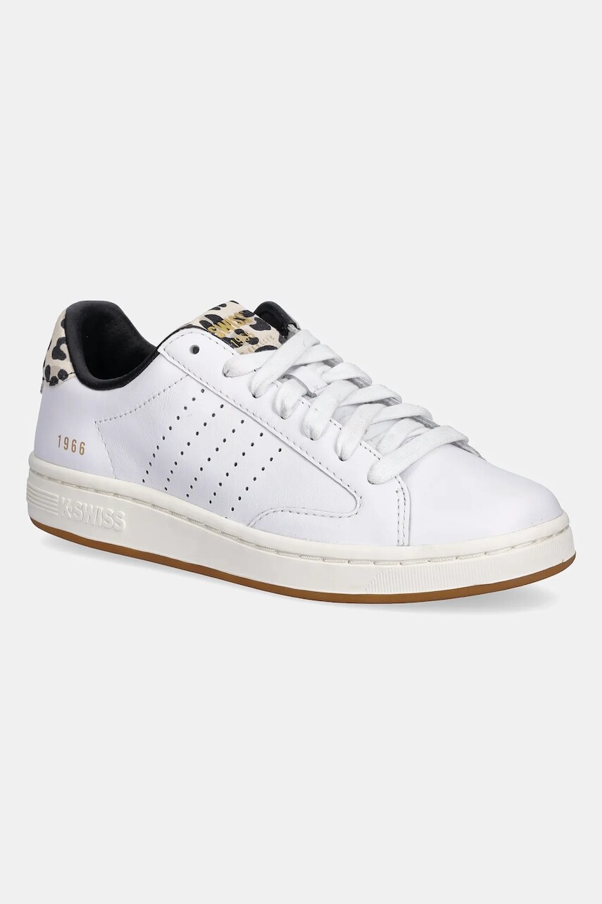Kožené tenisky K-Swiss LOZAN KLUB LTH biela farba, 97263.952.M