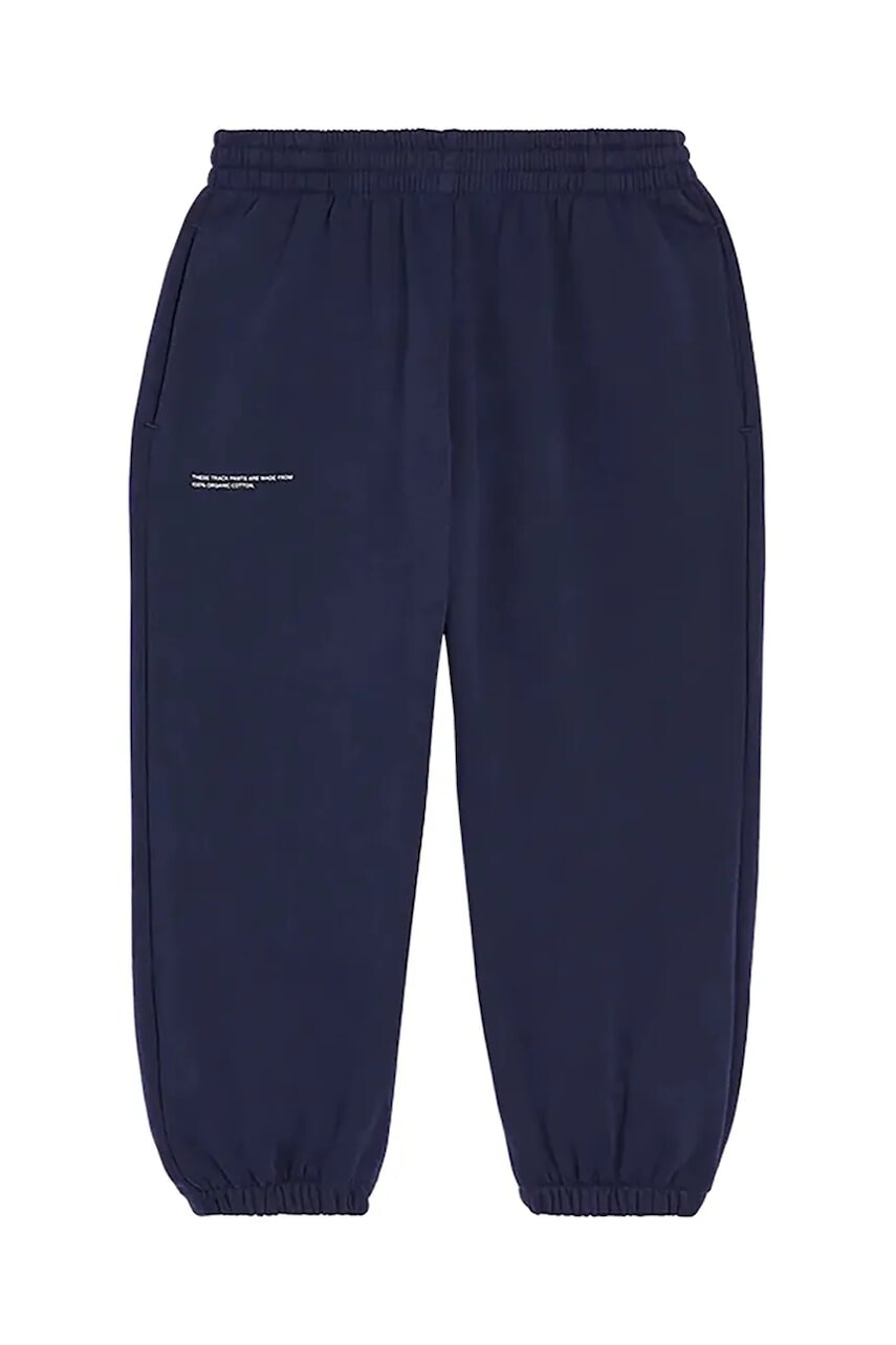 Nohavice Pangaia BABY 365 MIDWEIGHT TRACK PANTS tmavomodrá farba, jednofarebná, 10000656