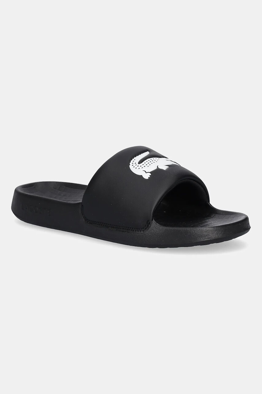 Šľapky Lacoste SERVE SLIDE 1.0 čierna farba, 49CMA0021