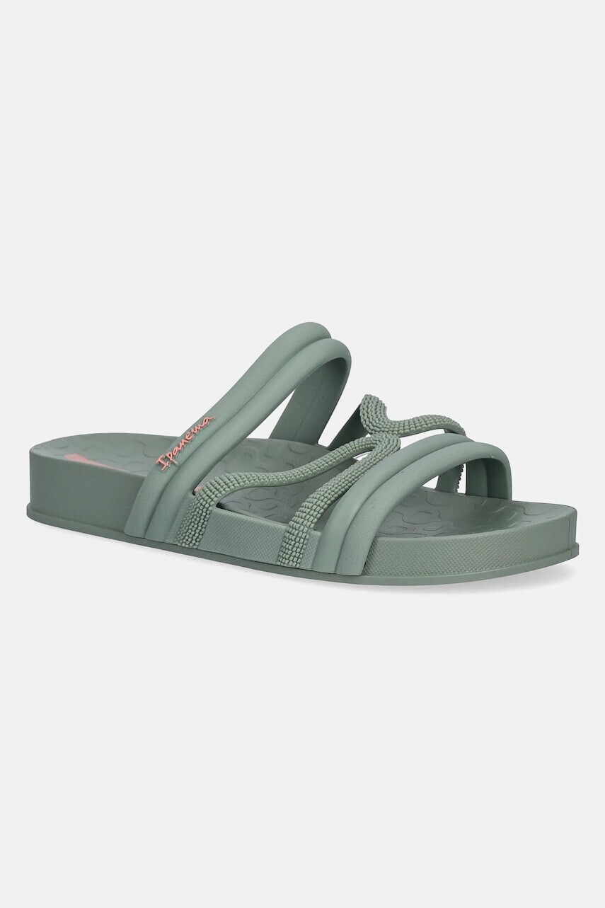Šľapky Ipanema WALK SLIDE F zelená farba, 27262-BG089