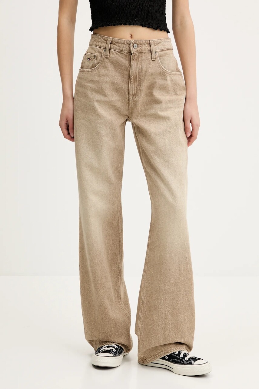 Rifle Tommy Jeans vysoký pás, DW0DW20577