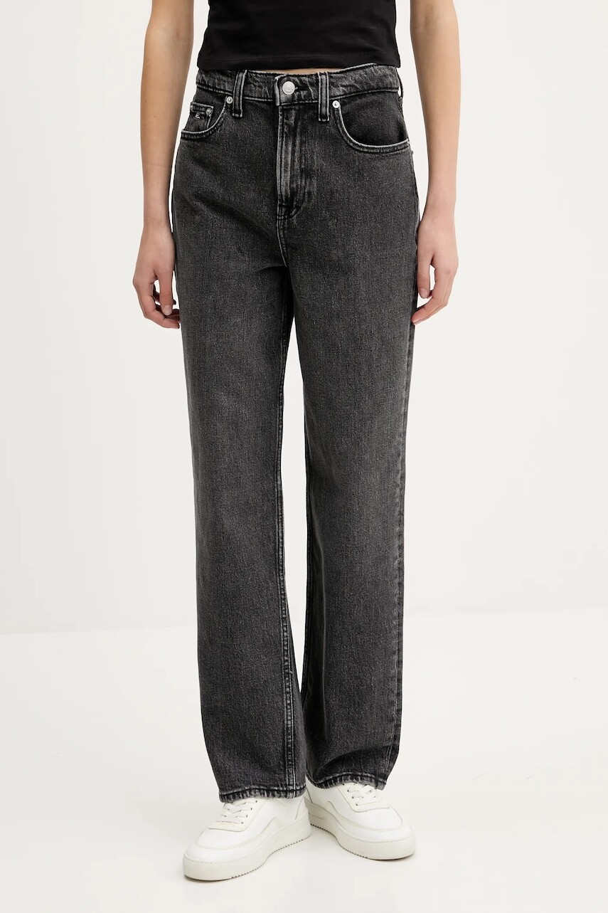 Rifle Tommy Jeans vysoký pás, DW0DW20646