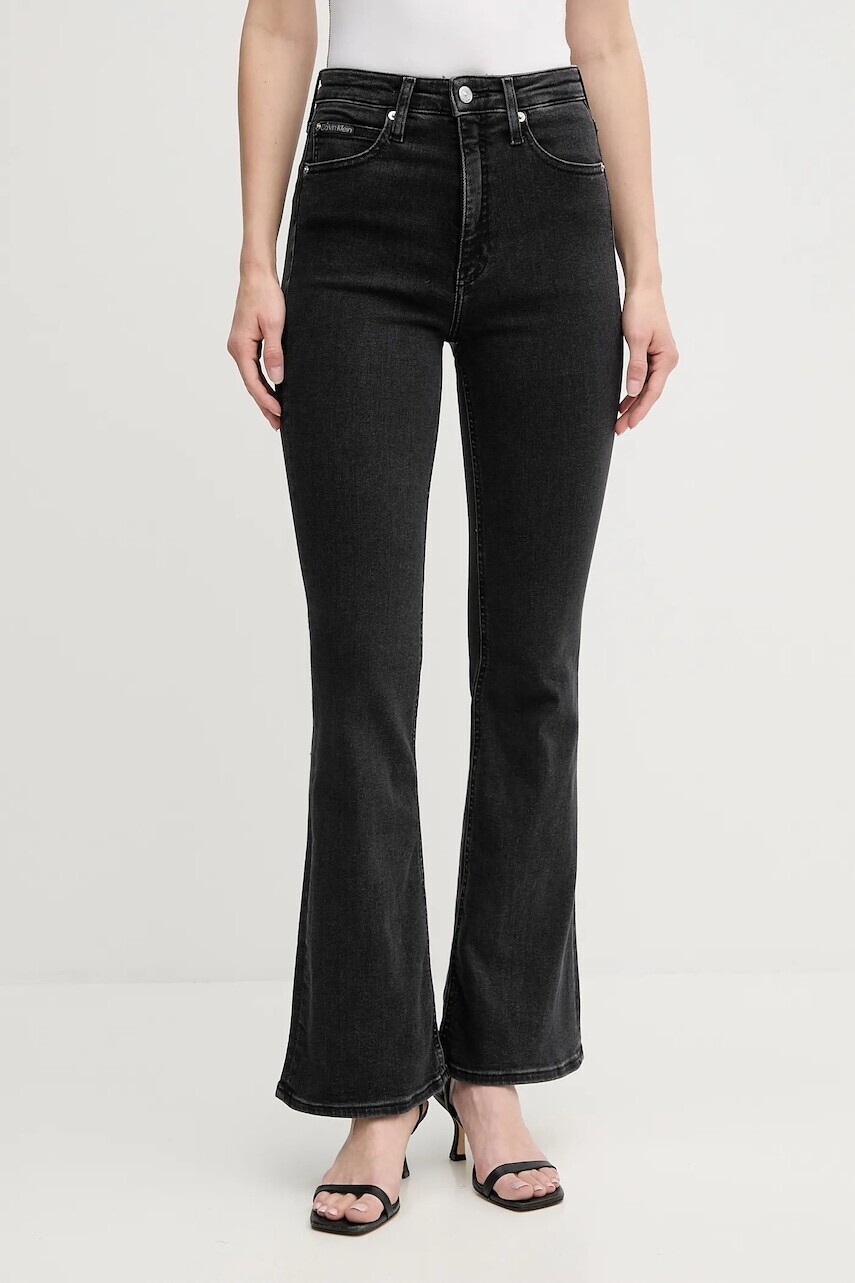 Rifle Calvin Klein Jeans vysoký pás, J20J224487