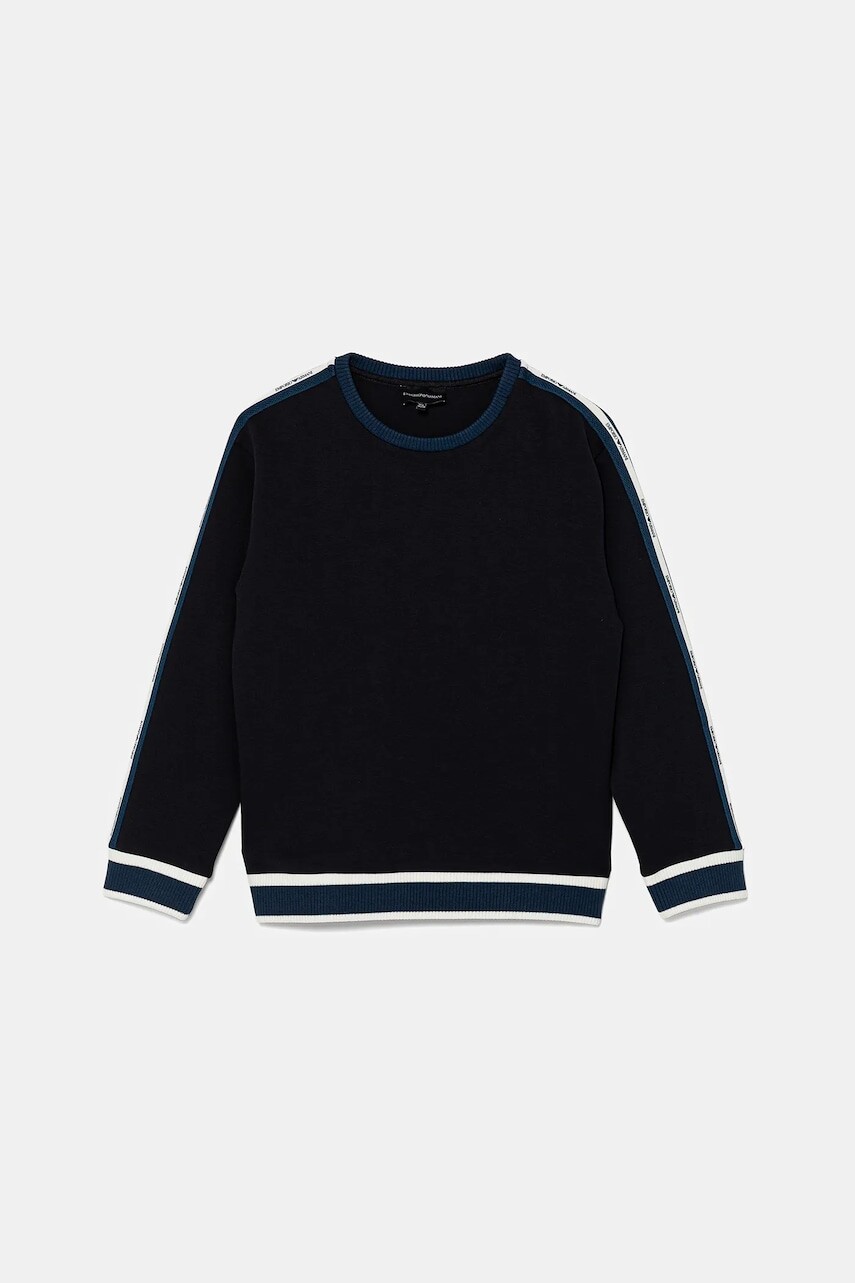 Detská mikina Emporio Armani tmavomodrá farba, jednofarebná, EB000146 AF10126