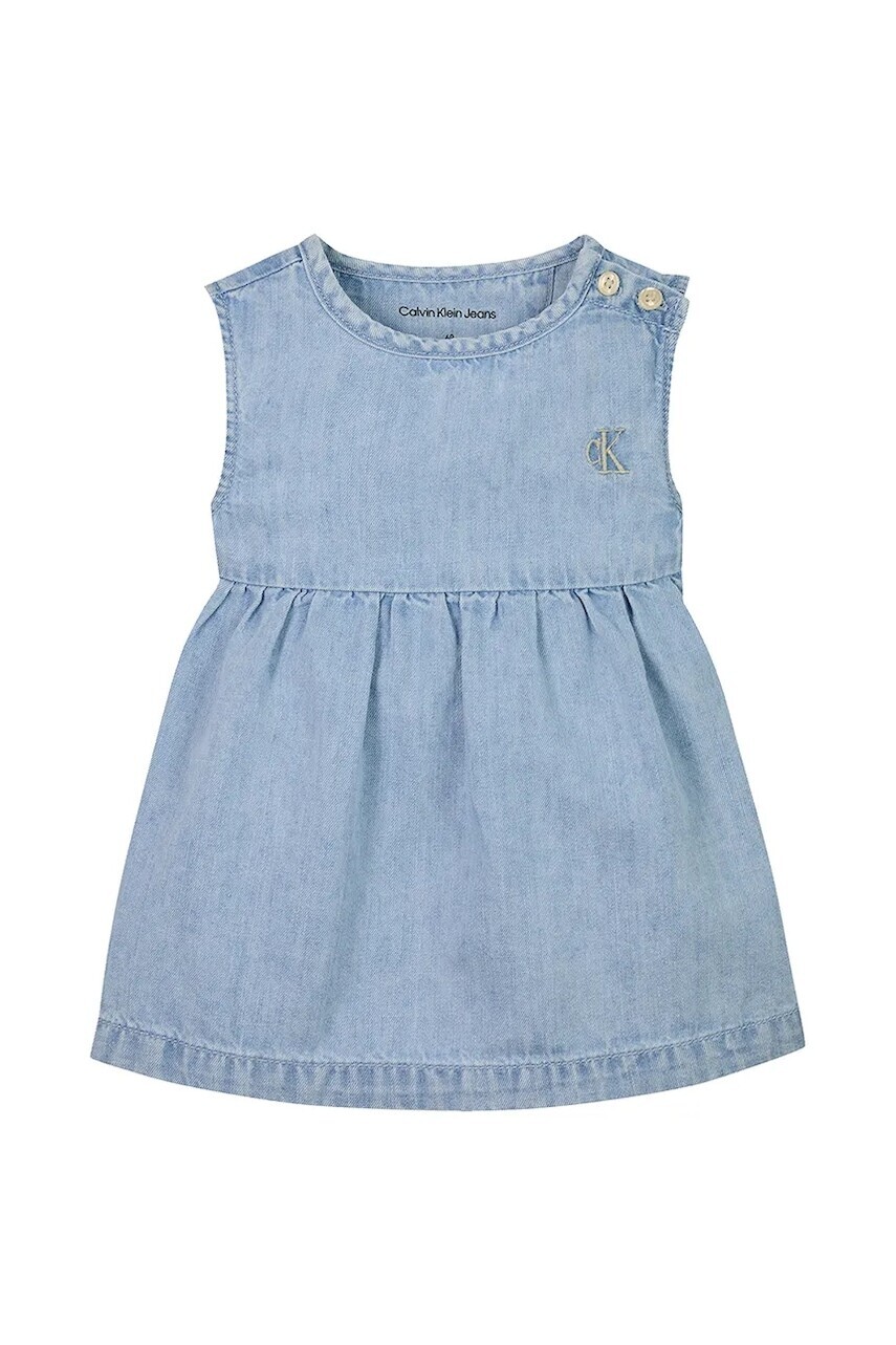Šaty Calvin Klein Jeans mini, áčkový strih, IN0IN00298