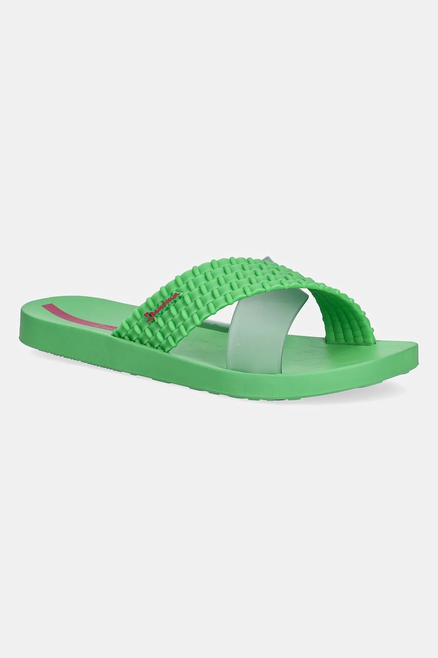 Šľapky Ipanema SENSE SLIDE zelená farba, 27214-BC270