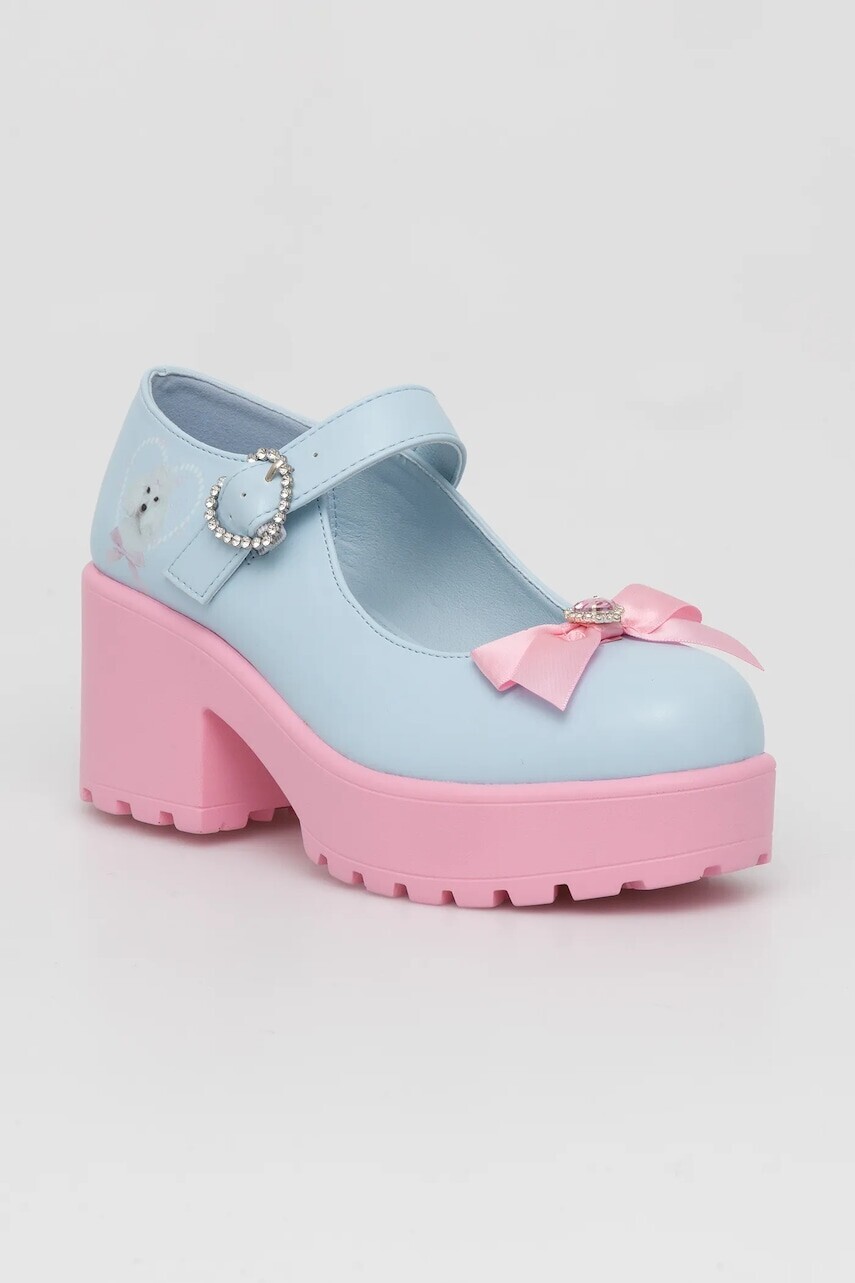 Lodičky Koi Footwear Tira Mary Janes Poodle Princess na podpätku, ND74