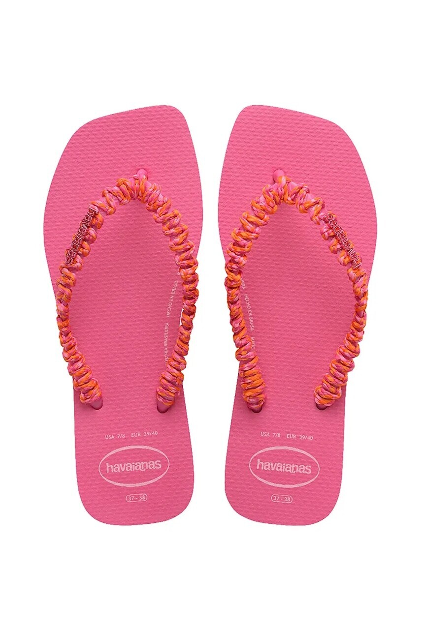 Šľapky Havaianas SLIM SQUARE BOHO ružová farba, 4149945.5784
