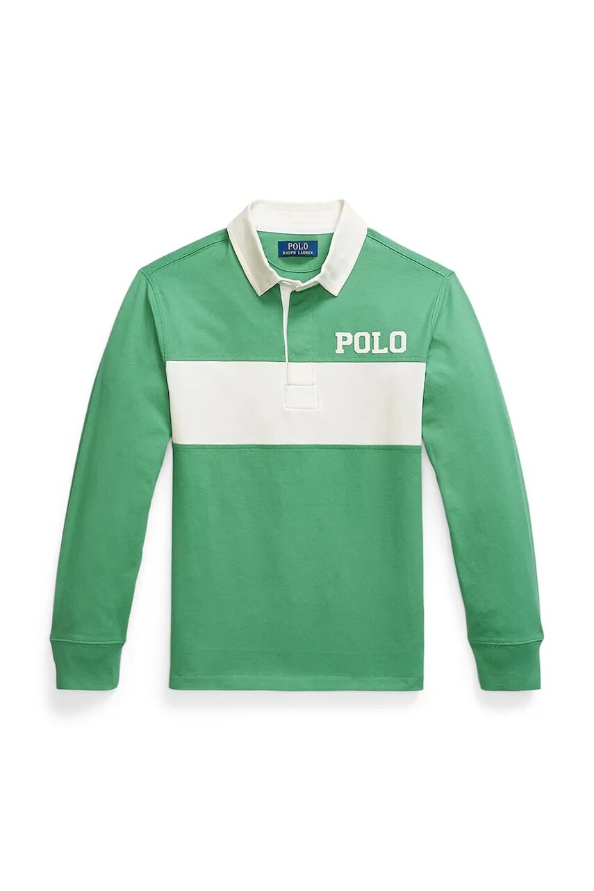 Bavlnená mikina Polo Ralph Lauren zelená farba, s potlačou, 323971291001