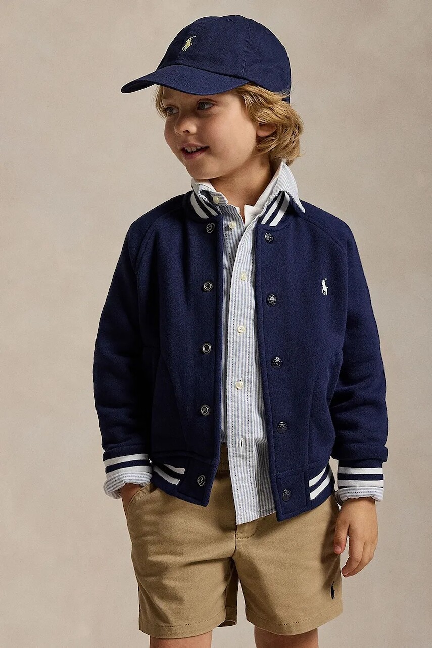 Bunda Polo Ralph Lauren tmavomodrá farba, 322932140004