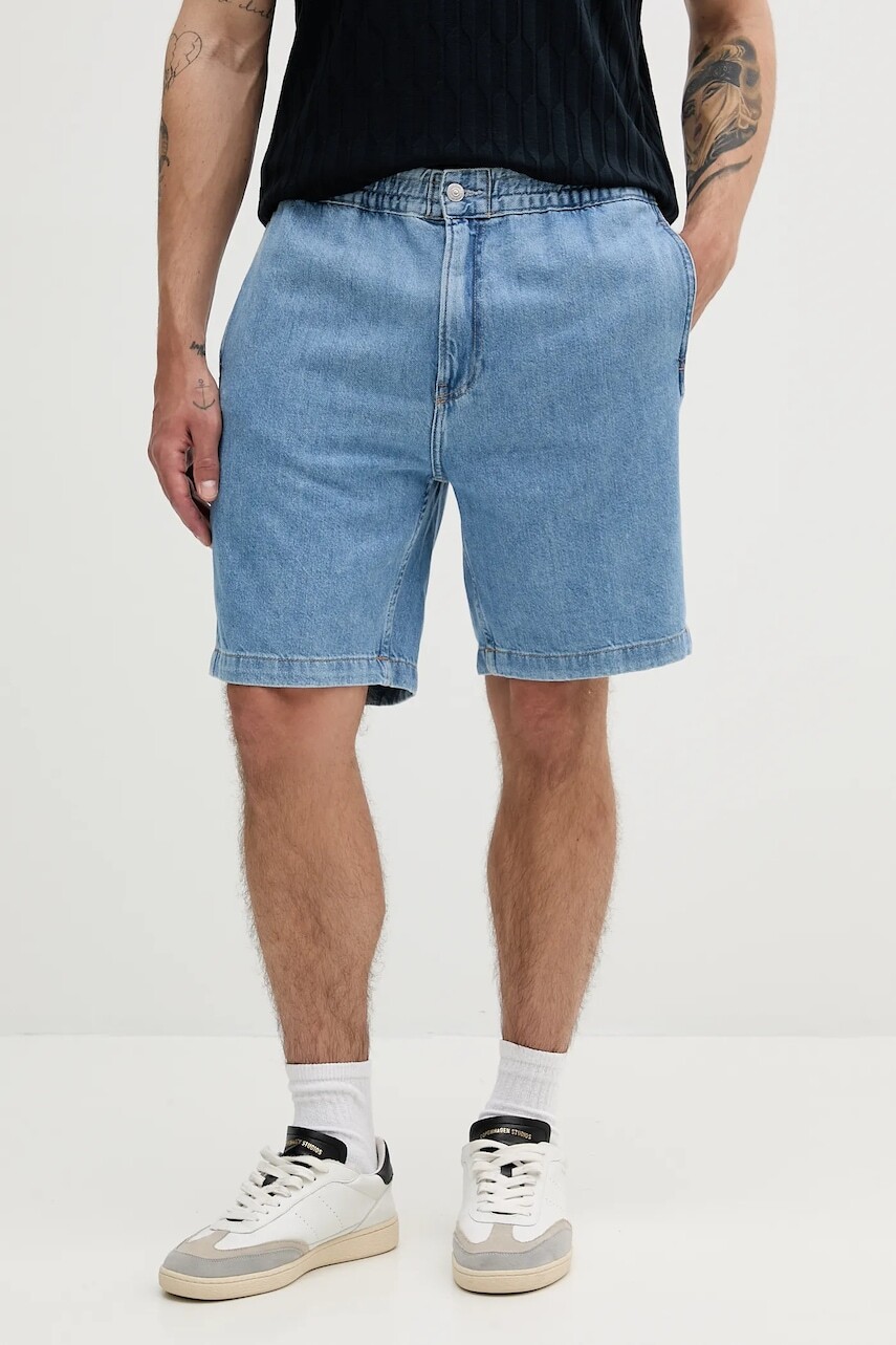 Rifľové krátke nohavice Calvin Klein Jeans J30J327506