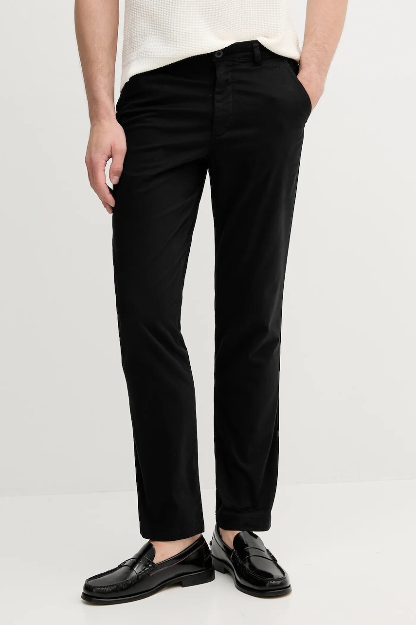 Nohavice Calvin Klein Jeans čierna farba, rovný strih, LV040EM628
