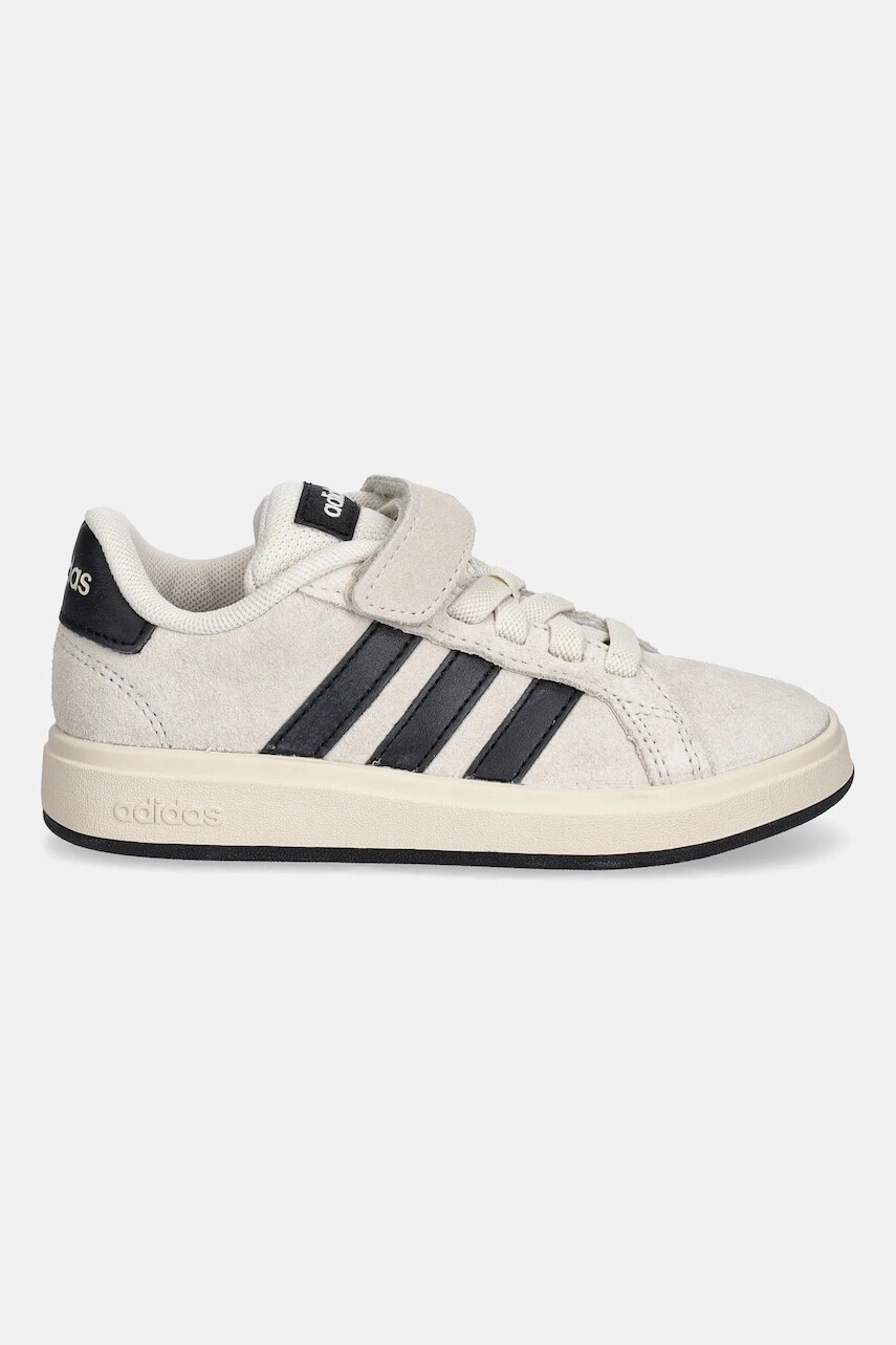Detské tenisky adidas GRAND COURT 00s béžová farba, JR5568