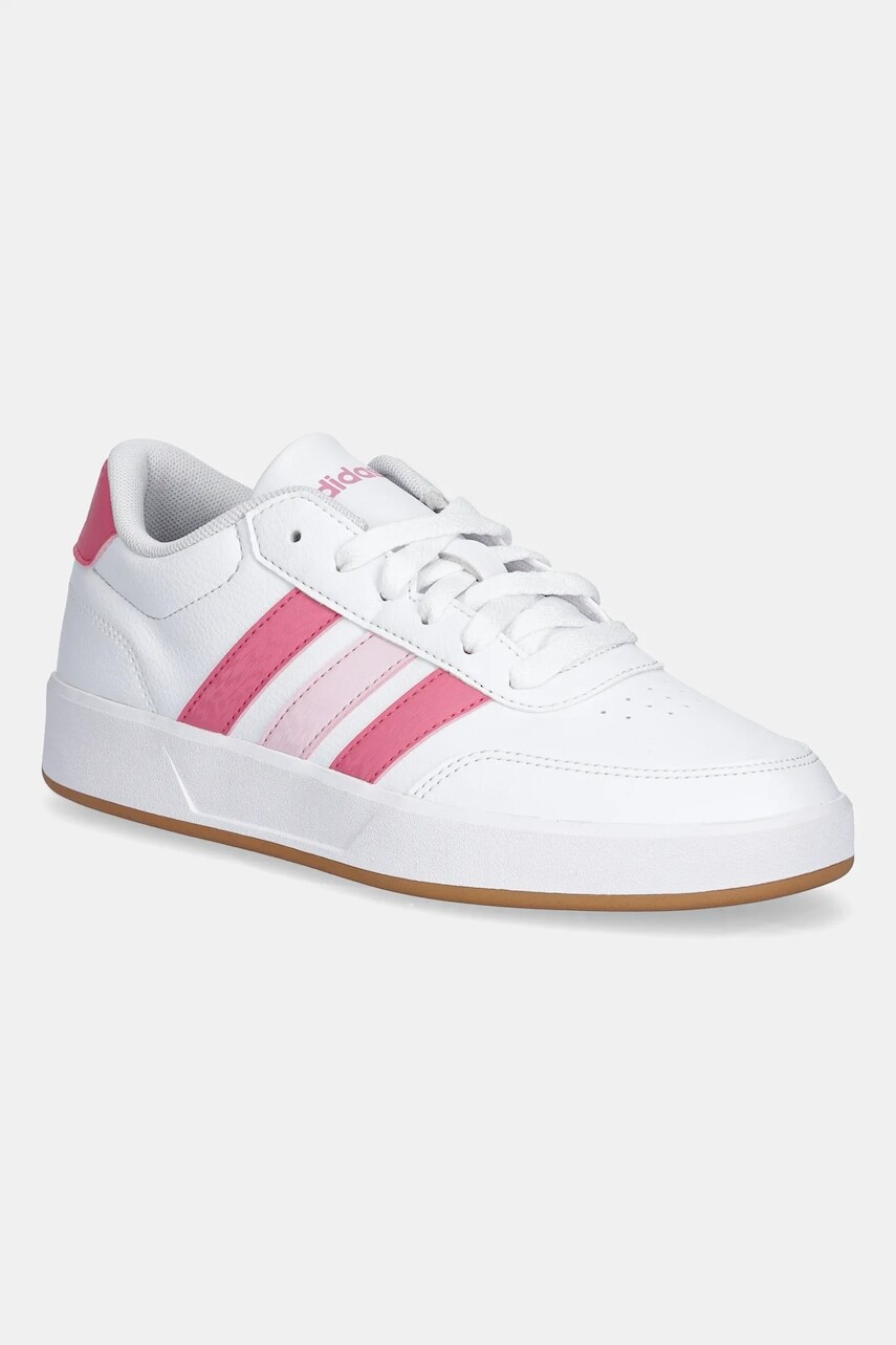 Detské tenisky adidas BREAKNET 3.0 biela farba, JR8444