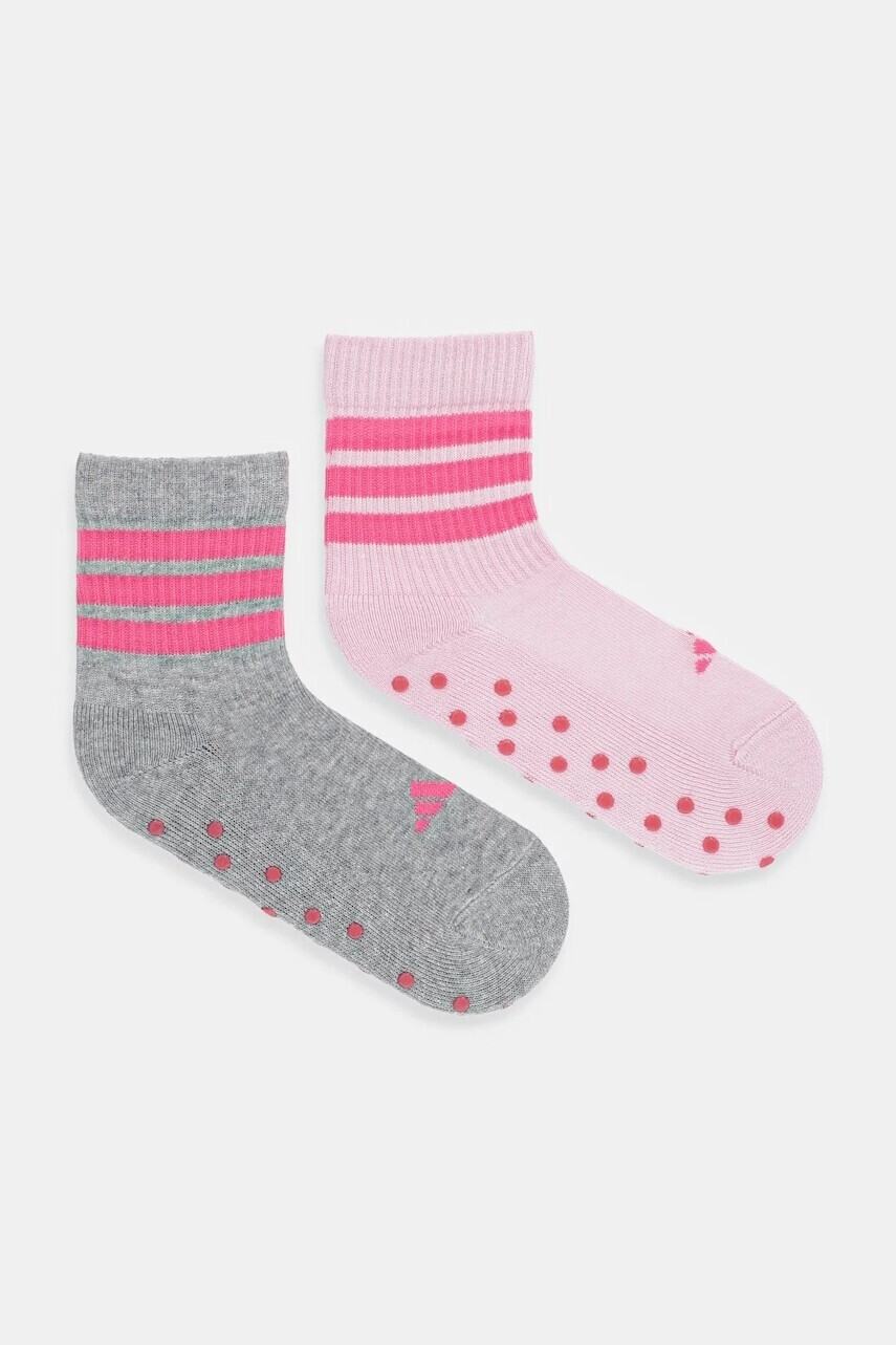 Detské ponožky adidas Performance 2-pak ružová farba, JW9794