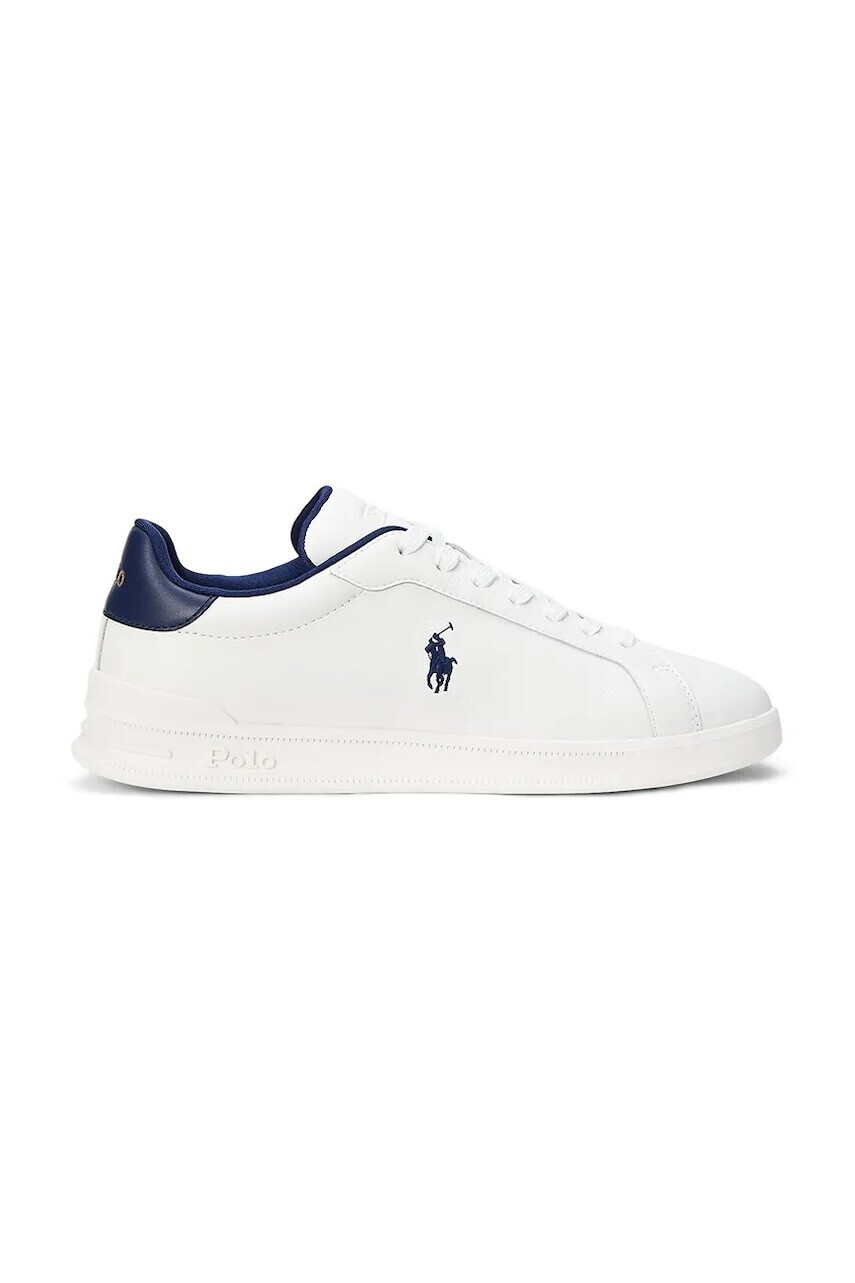 Kožené tenisky Polo Ralph Lauren Hrt Crt II biela farba, 809968172001