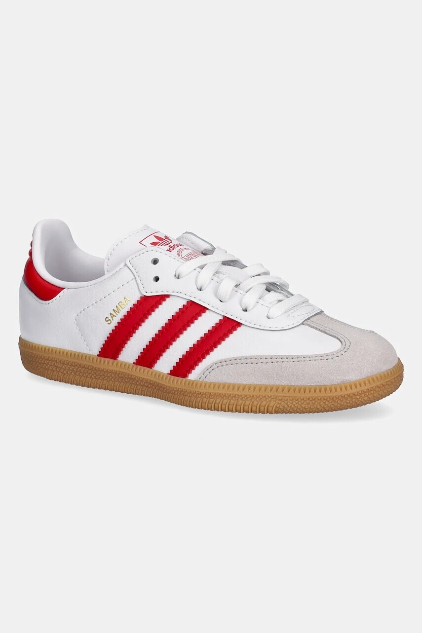 Detské tenisky adidas Originals SAMBA OG biela farba, JQ2829