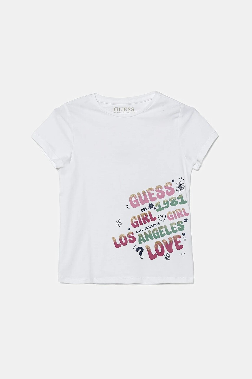 Detské tričko Guess biela farba, K5YI21 K6YW4
