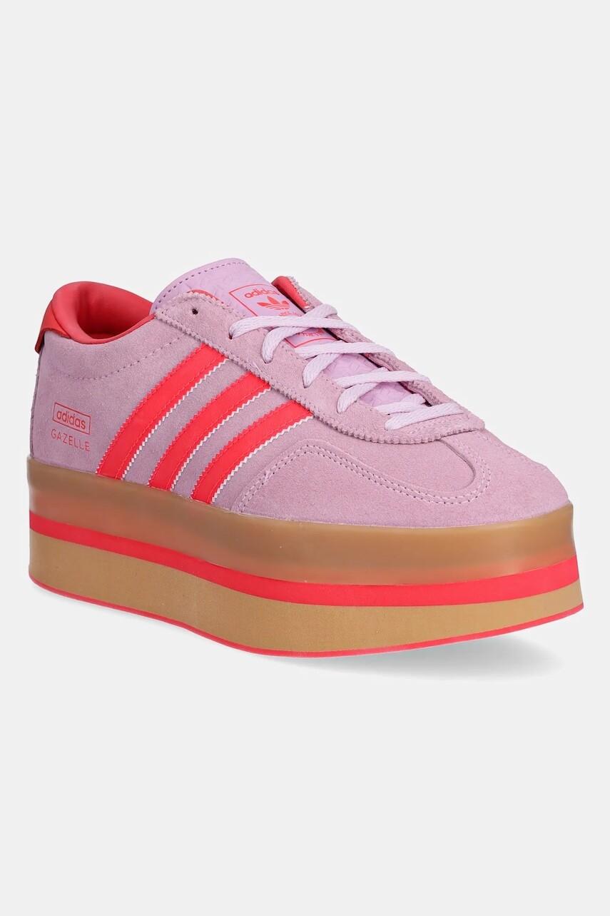 Tenisky adidas Originals Gazelle Stack fialová farba, JS3925