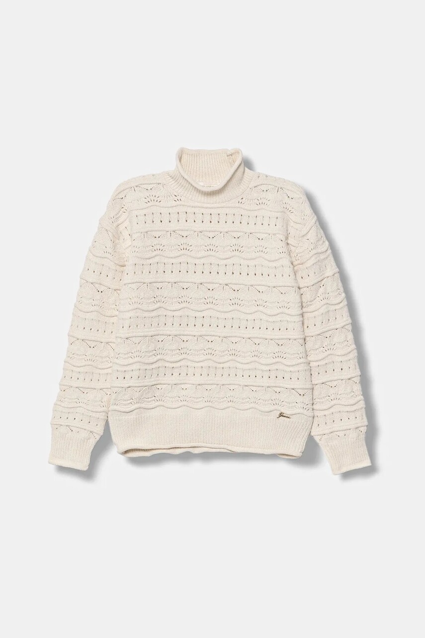 Sveter Guess béžová farba, teplý, J5YR09 Z3OC0