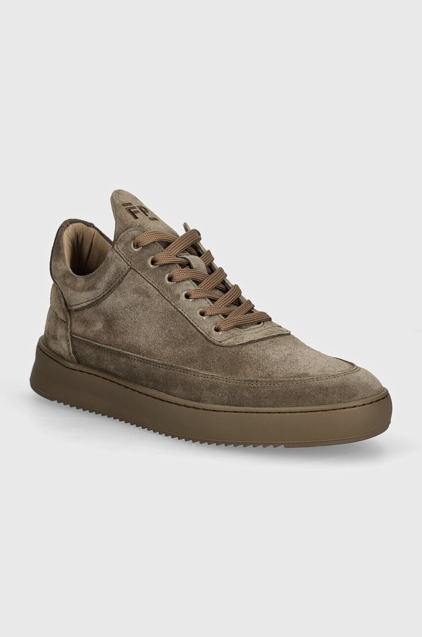 Semišové tenisky Filling Pieces Low Top Suede hnedá farba, 10122791405