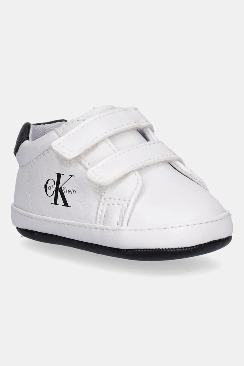 Topánky pre bábätká Calvin Klein Jeans biela farba, V0B9-83145
