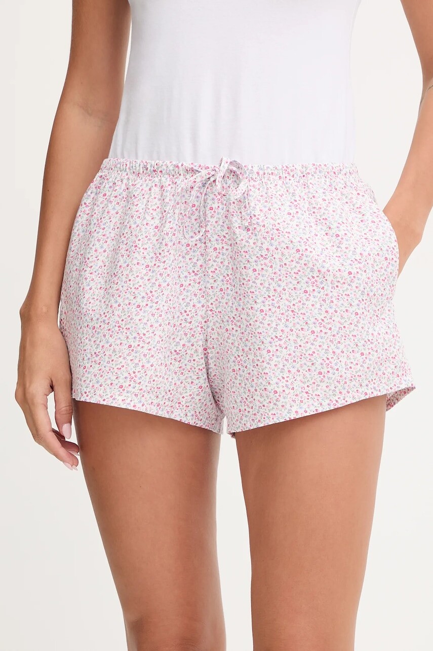 Bavlnené pyžamové šortky Hollister Co. ružová farba, bavlnené, KI346-5076