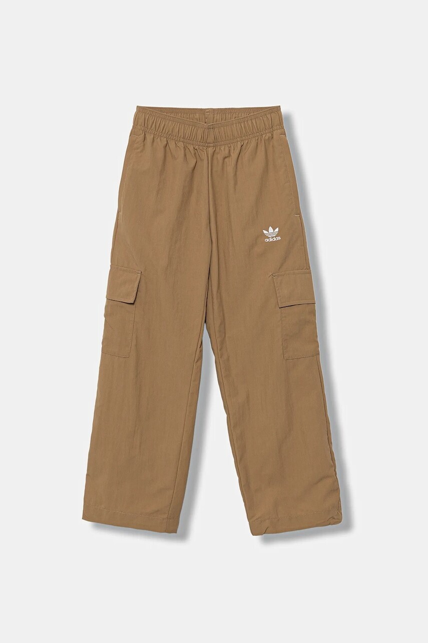 Nohavice adidas Originals béžová farba, jednofarebné, JX2787