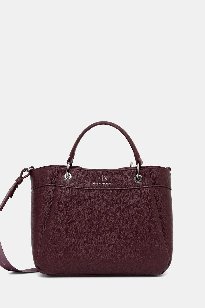 Kabelka Armani Exchange bordová farba, 942911 CC783