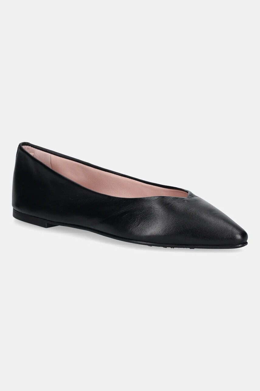 Kožené balerínky Pretty Ballerinas TYRA čierna farba, 52775_001