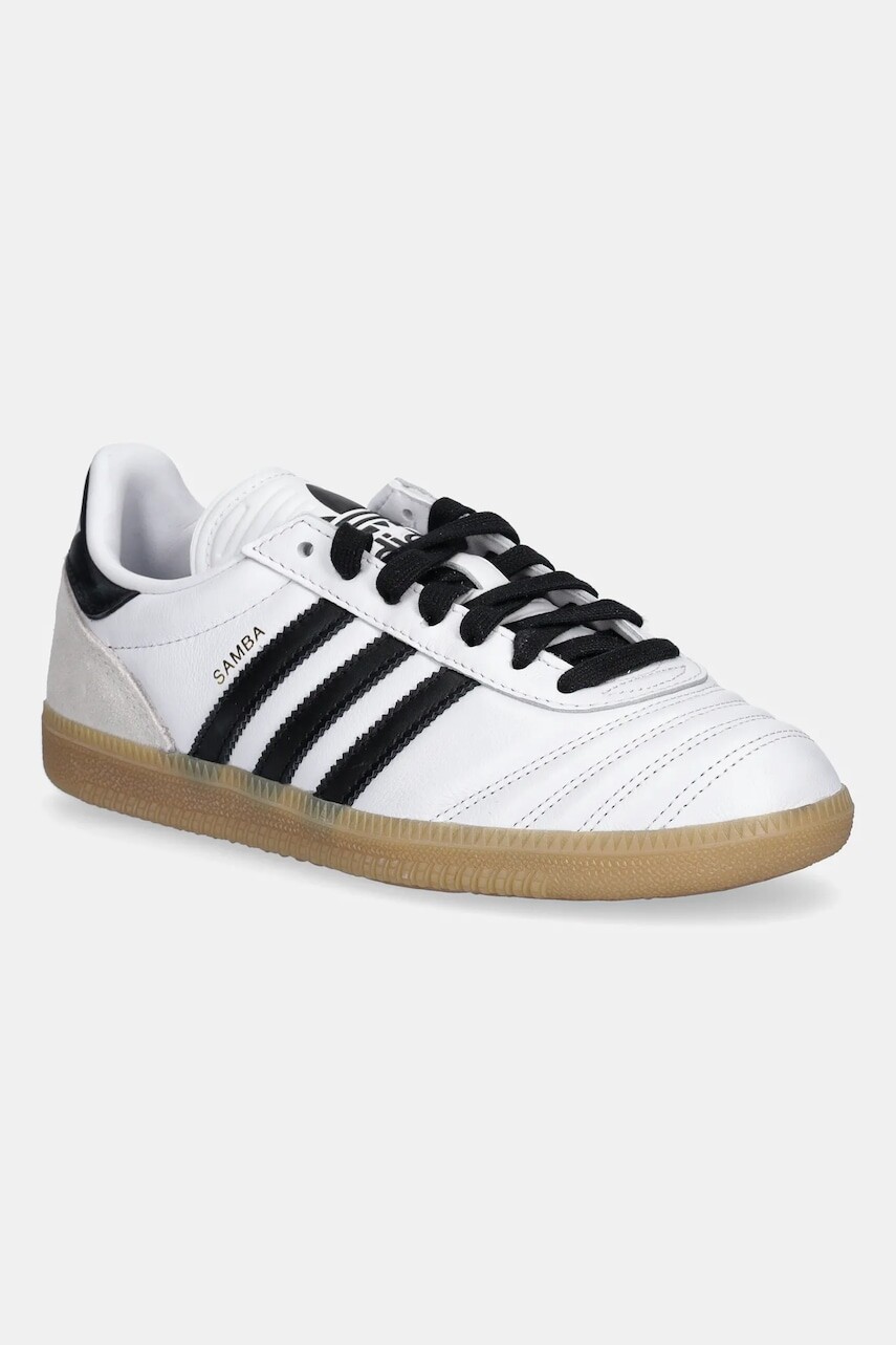 Detské kožené tenisky adidas Originals SAMBA biela farba, JQ1327