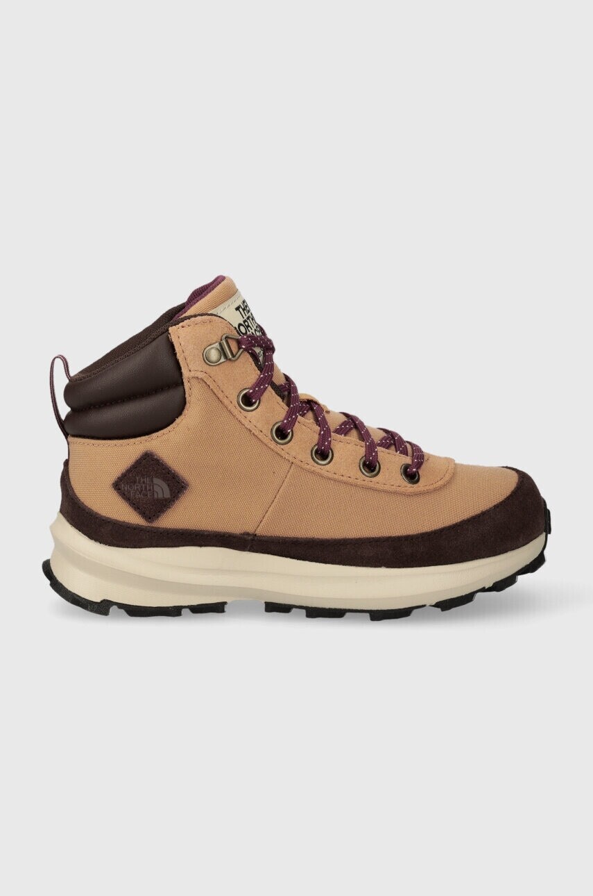 Detské zimné topánky The North Face Y BACK-TO-BERKELEY IV HIKER hnedá farba