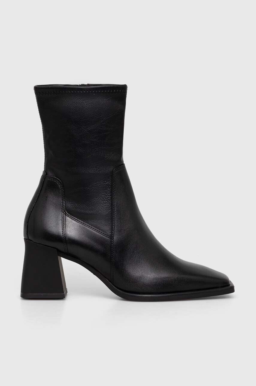 Členkové topánky Vagabond Shoemakers HEDDA dámske, čierna farba, na podpätku, 5602.302.20