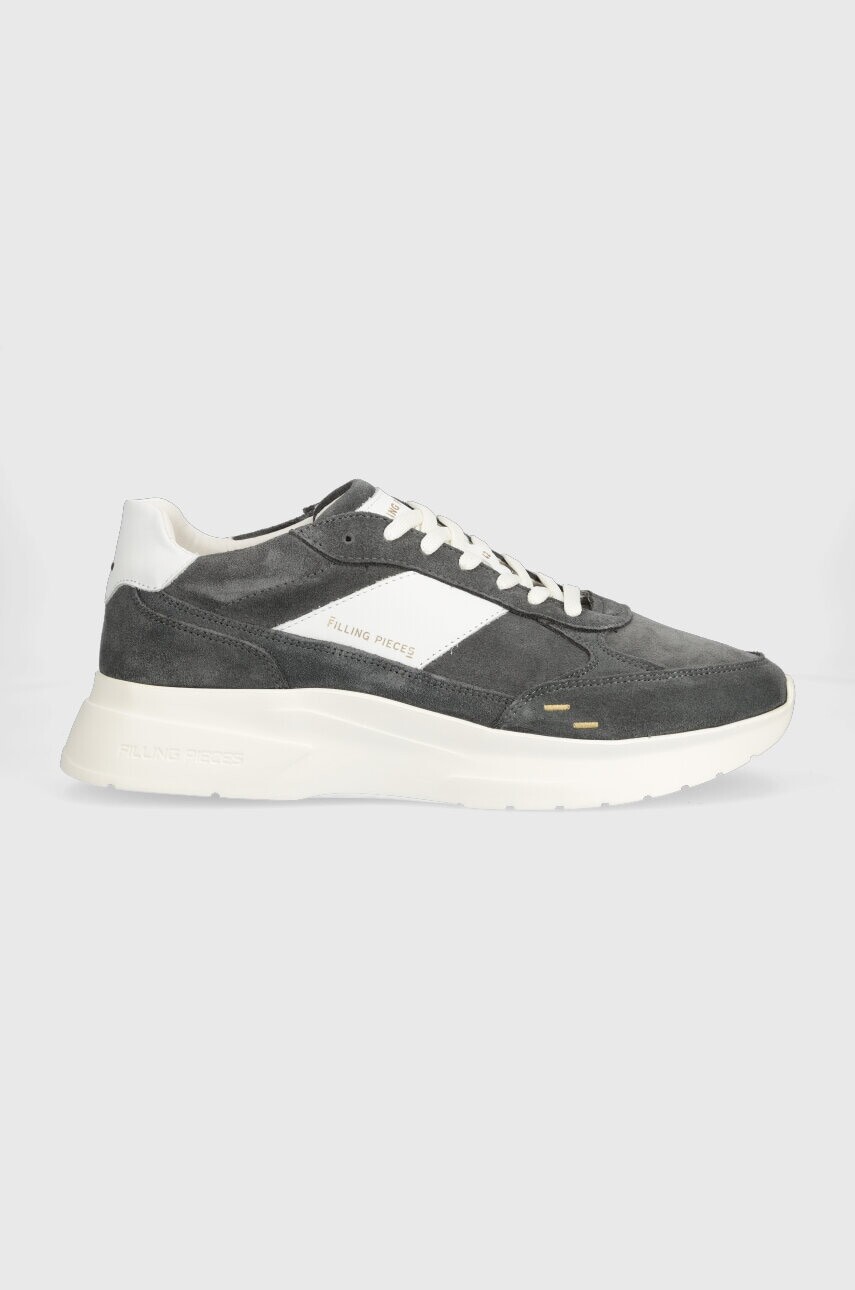 Semišové tenisky Filling Pieces Jet Runner šedá farba, 17127361287