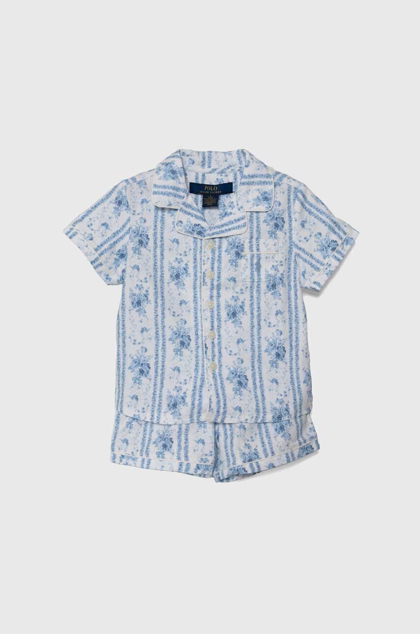 Detské bavlnené pyžamo Polo Ralph Lauren jednofarebné